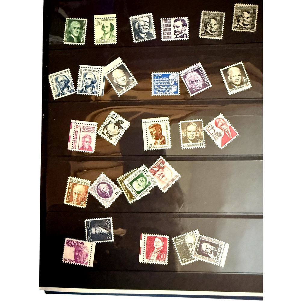 Prominent Americans Series Stamp Album Vintage US Collection Mint Stamps USPS